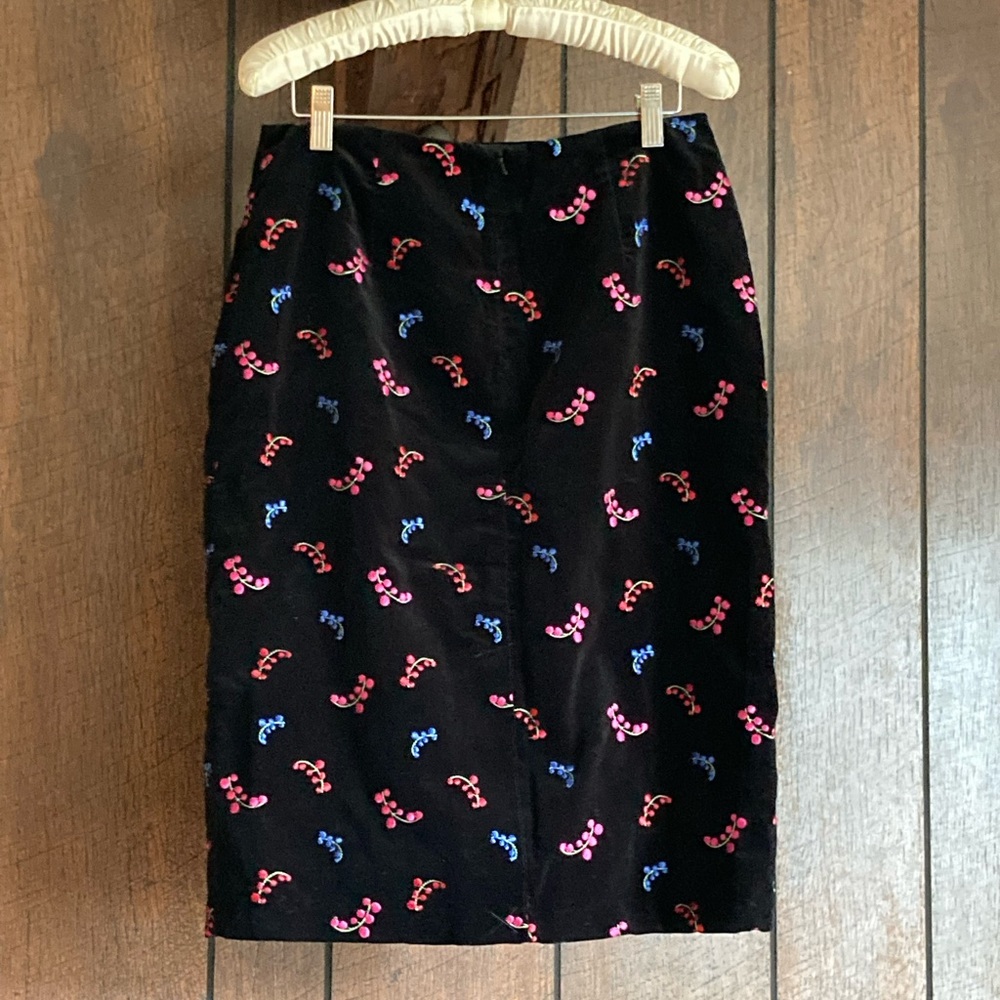 🪷NWOT🪷 Hanna Andersson Black Velvet Skirt, Size 8 - Picture 4 of 13